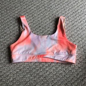 Multi color sports bra